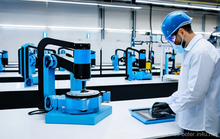 로봇기술사 업무 사례 분석 - **Prompt:** A focused, 3/4 angle shot of a brilliant female robotics engineer in a state-of-the-art,...