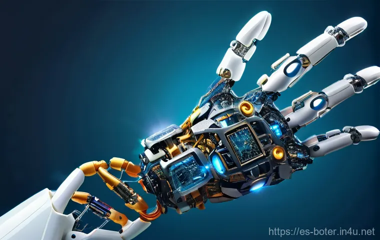 로봇기술사 업무 사례 분석 - **Prompt:** A dynamic, wide-angle shot inside a meticulously organized, bright, and modern Spanish m...