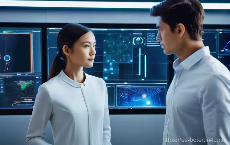 로봇기술사와 프로젝트 관리 방법 - **Prompt:** A vibrant, well-lit robotics laboratory bustling with diverse engineers (men and women o...